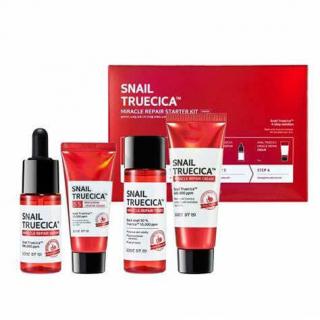 SOME BY MI - SNAIL TRUE CICA MIRACLE REPAIR STARTER KIT - Regenerační sada: čistící gel s mucinem a Cica 30 ml, toner s mucinem a Cica 30 ml, pleťové…