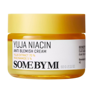 SOME BY MI - YUJA NIACIN ANTI BLEMISH CREAM - Pleťový krém proti pigmentovým skvrnám a akné 60 g