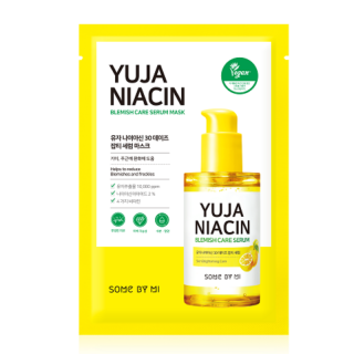 SOME BY MI - YUJA NIACIN BLEMISH SERUM MASK - Pleťová maska proti pigmentovým skvrnám 25 ml