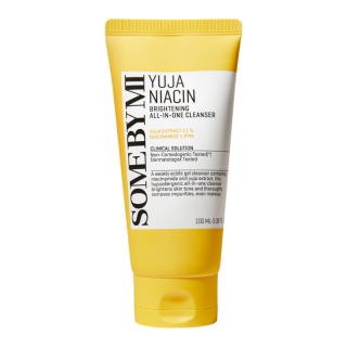 SOME BY MI - YUJA NIACIN BRIGHTENING ALL-IN-ONE CLEANSER - Rozjasňující hypoalergenní čistící pěna s vitamínem C 100 ml