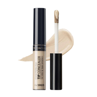 THE SAEM - COVER PERFECTION TIP CONCEALER 1 CLEAR BEIGE - Korektor nedokonalostí pleti 6,5 g