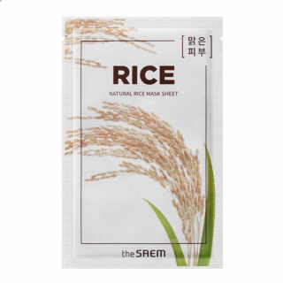 THE SAEM - NATURAL RICE MASK SHEET - Hydratační plátýnková maska 21 ml