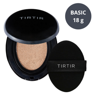 TIRTIR - MASK FIT CUSHION - Dlouhotrvající make up s houbičkou a SPF 50+ PA +++ odstín 17C PORCELAIN