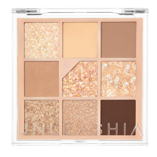 UNLEASHIA - GLITTERPEDIA EYE PALLETE - 2 ALL OF BROWN - Paletka veganských očních stínů 6,6 g