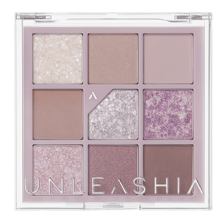 UNLEASHIA - GLITTERPEDIA EYE PALLETE - 4 ALL OF LAVENDER FOG - Paletka veganských očních stínů 6,6 g