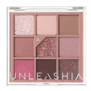 UNLEASHIA - GLITTERPEDIA EYE PALLETE - 5 ALL OF DUSTY ROSE - Paletka veganských očních stínů 6,6 g