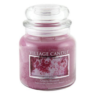 VILLAGE CANDLE - CHERRY BLOSSOM - Vonná svíčka Třešňový květ doba hoření 105 hodin 389 g