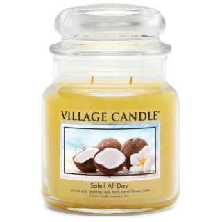 VILLAGE CANDLE - SOLEIL ALL DAY - Vonná svíčka Den na slunné pláži doba hoření 105 hodin 389 g