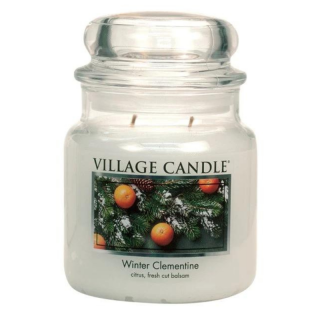 VILLAGE CANDLE - WINTER CLEMENTINE - Vonná svíčka Zimní mandarinka doba hoření 105 hodin 389 g