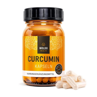 WOLDO HEALTH - CURCUMIN - Kurkumin s piperinem 120 kapslí