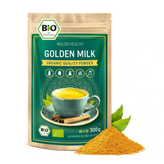 WOLDO HEALTH -GOLDEN MILK - Zlaté mléko kurkuma 300g