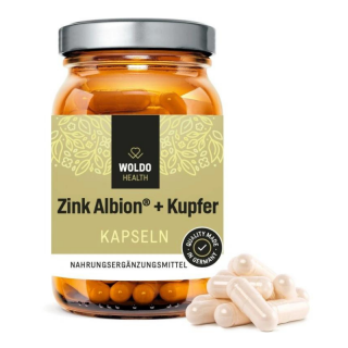 WOLDO HEALTH - ZINK ALBION + KUPFER - Zinek s mědí 90 kapslí