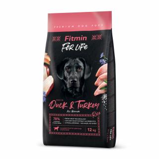 Fitmin For Life Duck & Turkey krmivo pro psy 12 kg