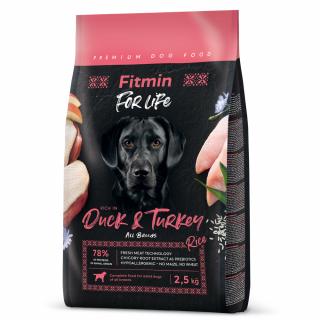 Fitmin For Life Duck & Turkey krmivo pro psy 2,5 kg