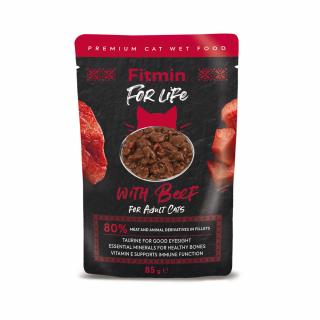 Fitmin For Life Hovězí kapsička pro kočky 85 g
