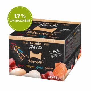 Fitmin For Life Multipack kapsiček pro kočky 24 ks x 85 g