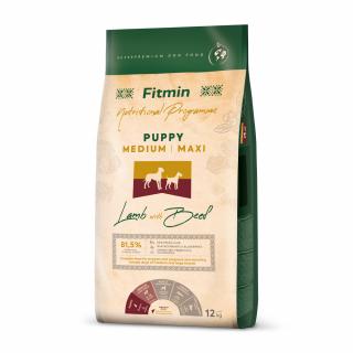 Fitmin Medium Maxi Lamb with Beef krmivo pro štěňata 12 kg