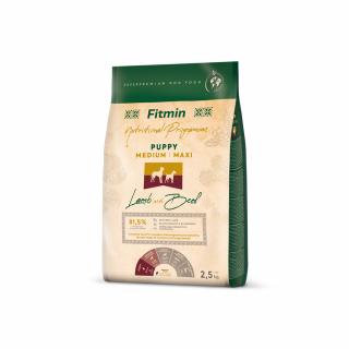 Fitmin Medium Maxi Lamb with Beef krmivo pro štěňata 2,5 kg