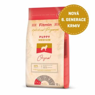 Fitmin Medium Puppy kompletní krmivo pro štěňata 12 kg