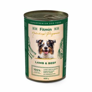 Fitmin NP Konzerva s jehněčím a hovězím masem pro psy 400 g