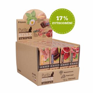 Fitmin Purity Snax Stripes pochoutka pro kočky box 24x35 g