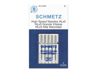Jehly Schmetz  BLx5 pro quiltovací rovnostehy - QUILTOVACÍ 90
