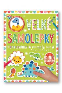 Velké samolepky a omalovánky pro malé ruce Dino ostrov  Stuart Lynch