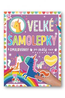 Velké samolepky a omalovánky pro malé ruce Jednorožci  Dawn Machell