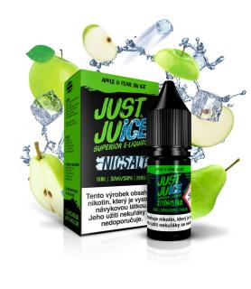 Apple & Pear On Ice (Ledové jablko a hruška) Just Juice Salt E-liquid 10ml Množství nikotinu: 11mg, Množství: 10ml