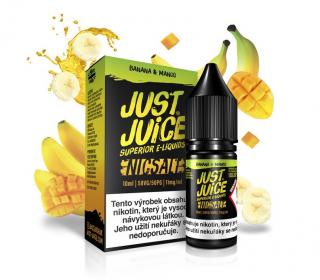 Banana & Mango (Banán & mango) Just Juice Salt E-liquid 10ml Množství nikotinu: 11mg, Množství: 10ml