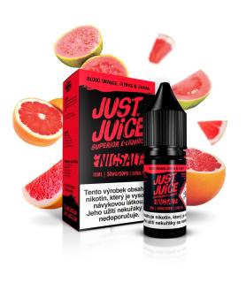 Blood Orange, Citrus & Guava (Červený pomeranč, citron a guava) Just Juice Salt E-liquid 10ml Množství nikotinu: 20mg, Množství: 10ml