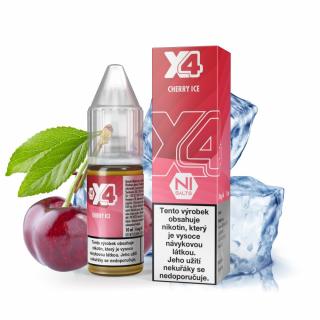 Chladivá třešeň (Cherry Ice) - X4 Bar Juice Salt 10ml Množství nikotinu: 10mg, Množství: 10ml
