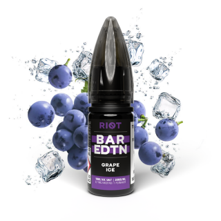 Grape Ice (Ledové hroznové víno) Riot BAR EDTN Salt E-liquid 10ml Množství nikotinu: 20mg, Množství: 10ml