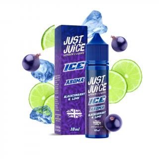 ICE Blackcurrant & Lime (Ledový černý rybíz & limetka) - příchuť Just Juice S&V 10ml Množství: 10ml