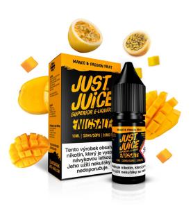 Mango & Passion Fruit (Mango & marakuja) Just Juice Salt E-liquid 10ml Množství nikotinu: 11mg, Množství: 10ml