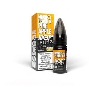 Mango Peach Pineapple (Mango, broskev a ananas) Riot S:ALT Hybrid E-liquid 10ml Množství nikotinu: 20mg, Množství: 10ml