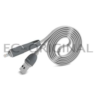 Micro USB a Lightning USB kabel 2v1 - Avatar Barva: Bílá