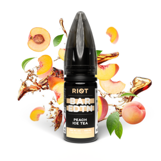 Peach Ice Tea (Ledový broskvový čaj) Riot BAR EDTN Salt E-liquid 10ml Množství nikotinu: 20mg, Množství: 10ml