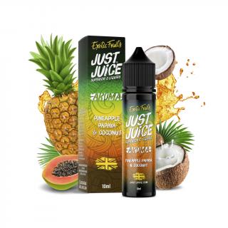 Pineapple, Papaya & Coconut (Ananas, papája & kokos) - příchuť Just Juice S&V 10ml Množství: 10ml