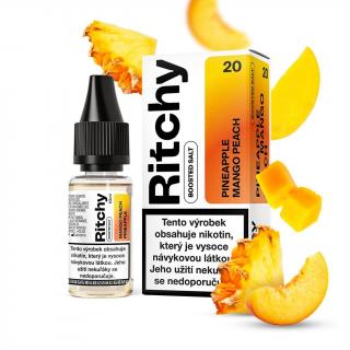 Ritchy Salt Pineapple Mango Peach (Ananas, mango a broskev) 10ml Množství nikotinu: 10mg, Množství: 10ml