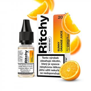 Ritchy Salt Sunny Orange Juice (Pomerančový džus) 10ml Množství nikotinu: 20mg, Množství: 10ml