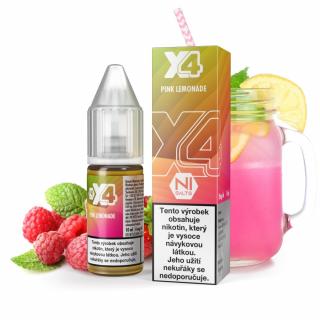 Růžová limonáda (Pink Lemonade) - X4 Bar Juice Salt 10ml Množství nikotinu: 10mg, Množství: 10ml