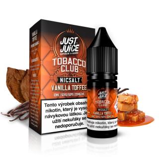 Tobacco Vanilla Toffee (Tabák s vanilkou a karamelem) Just Juice Salt E-liquid 10ml Množství nikotinu: 20mg, Množství: 10ml