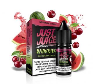 Watermelon & Cherry (Vodní meloun & třešeň) Just Juice Salt E-liquid 10ml Množství nikotinu: 20mg, Množství: 10ml