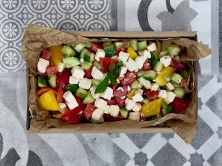 ŠOPSKÝ SALÁT s balkánským sýrem 1200g #vege #bezlepek Požadovaná váha: 2400g