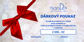 Dárkový poukaz 2000 Kč  Body: 0,0
