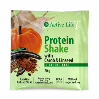 Proteinový koktejl pro ženy s karobem a lněným semínkem 20g  Body: 2,0