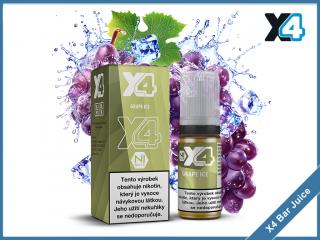 Grape Ice (Chladivé hroznové víno) - E-liquid X4 Bar Juice - 10 ml Intenzita nikotinu: 10 mg/ml