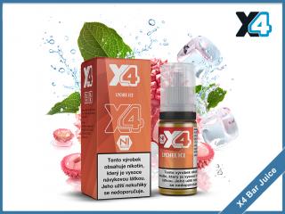 Lychee Ice (Chladivé liči) - E-liquid X4 Bar Juice - 10 ml Intenzita nikotinu: 10 mg/ml