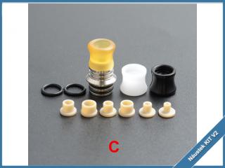 Náustek KIT V2 - Drip Tip 510 - SS/POM/PEI Barva Drip Tipu: C